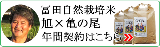 年間契約：冨田自然栽培米旭×亀の尾