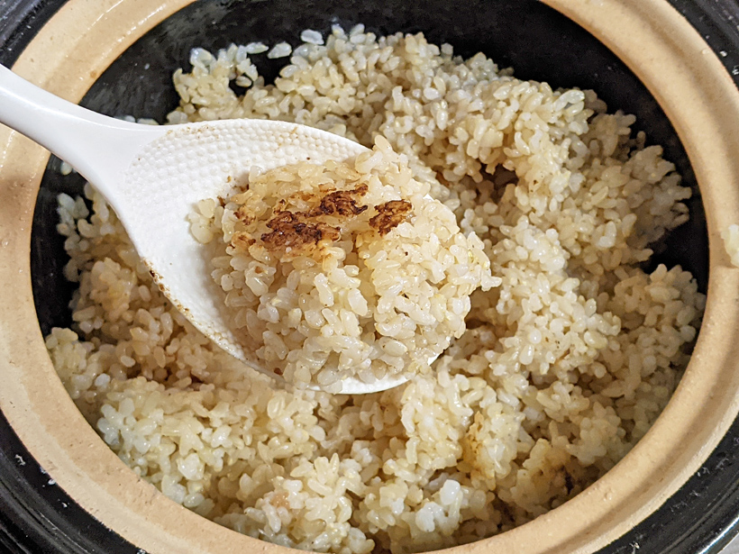 稲本自然栽培米玄米炊き立て