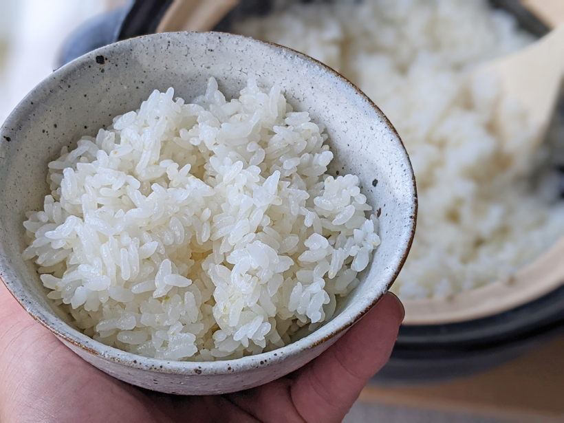 自然栽培米あきまさりご飯