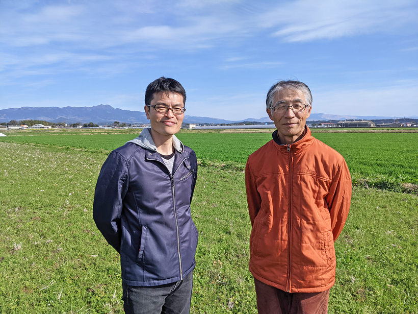 自然栽培米農家小池祐生さんと井田