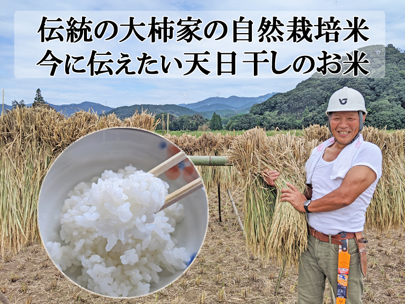大柿天日干し自然栽培米