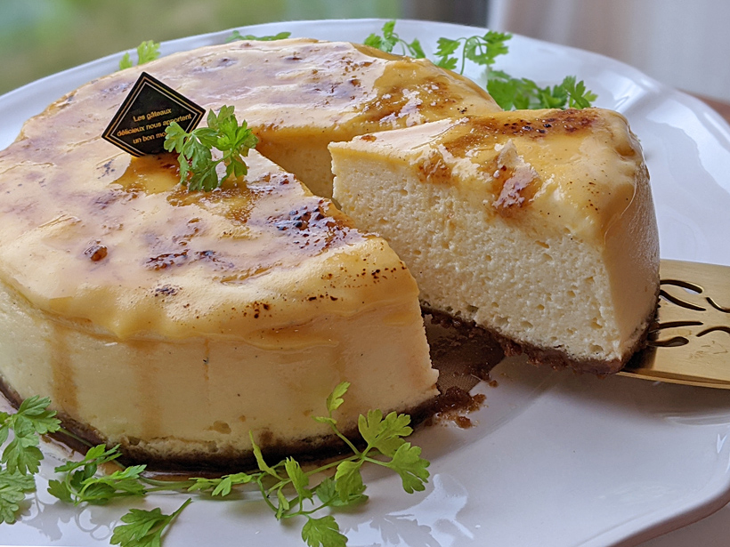 自然栽培米粉チーズスフレケーキ