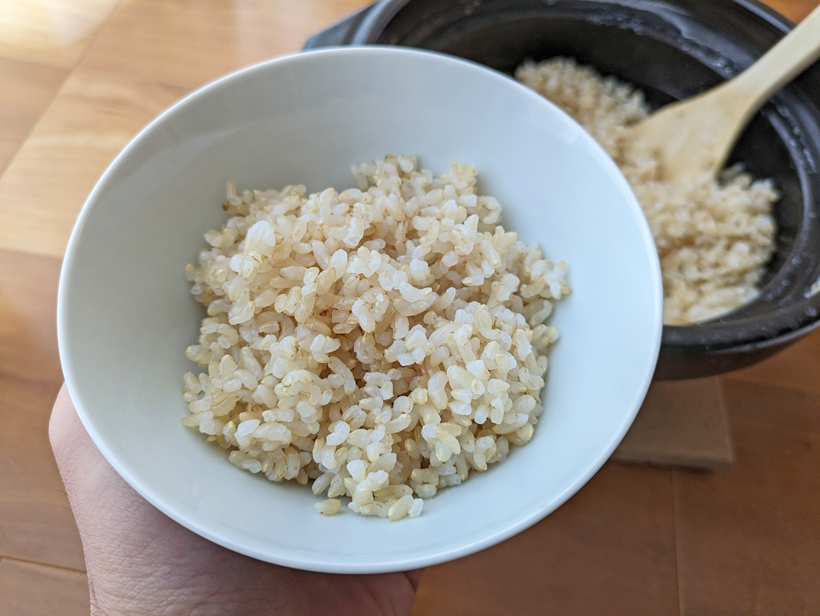 自然栽培玄米ご飯
