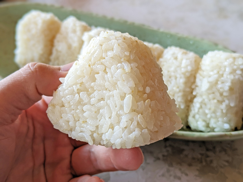 冨田自然栽培米のおにぎり