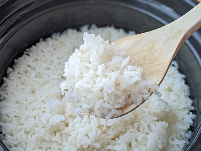 植田自然栽培米のご飯