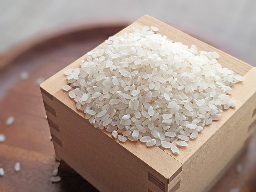 升に入った自然栽培米