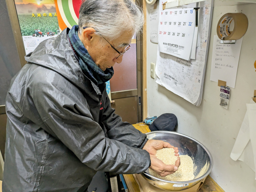 小池さん自然栽培米に感謝